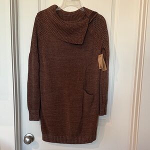 prAna sweater tunic cowl neck  dress S-M